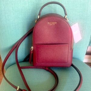 NWT kate spade mini convertible backpack